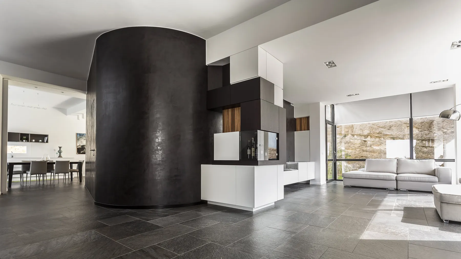 Interni villa moderna Catania design